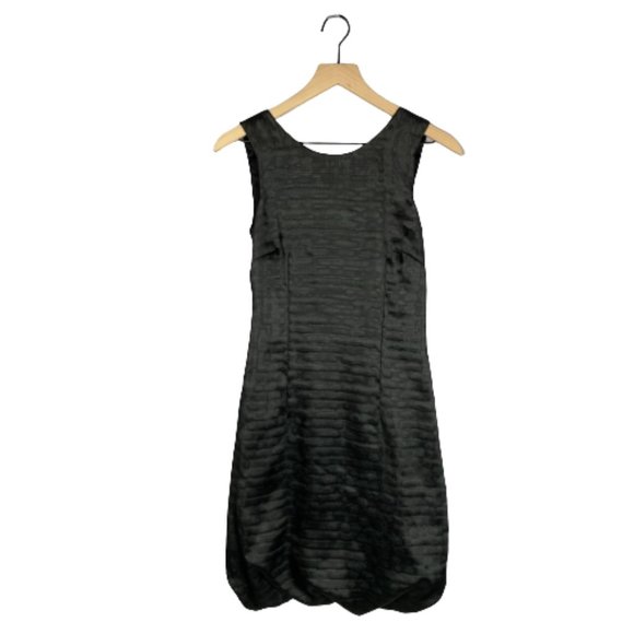 DOLCE & GABBANA Bubble Hem Low Back Sleeveless Black Dress - Picture 1 of 15
